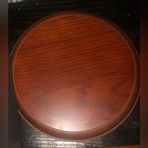 8" x 1" Solid Cherrywood Display Base Round